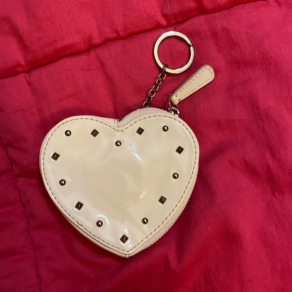 Coach zippered Heart Shaped Coin Purse